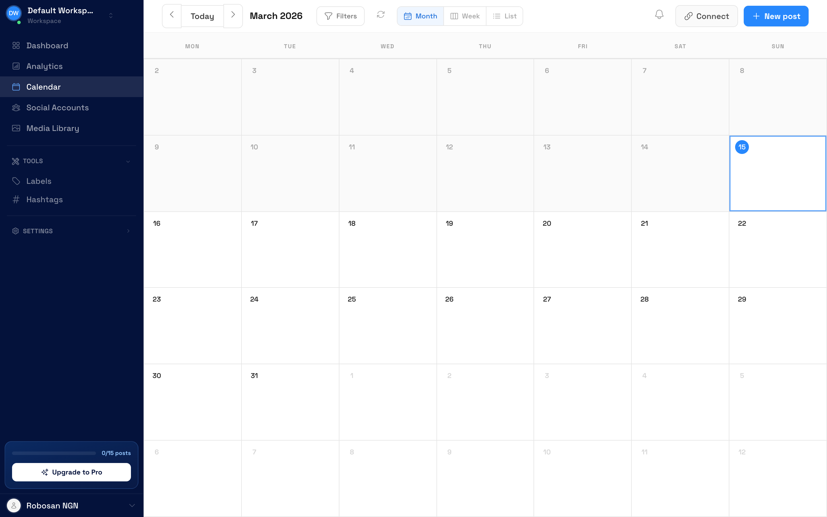 Built into the scheduler