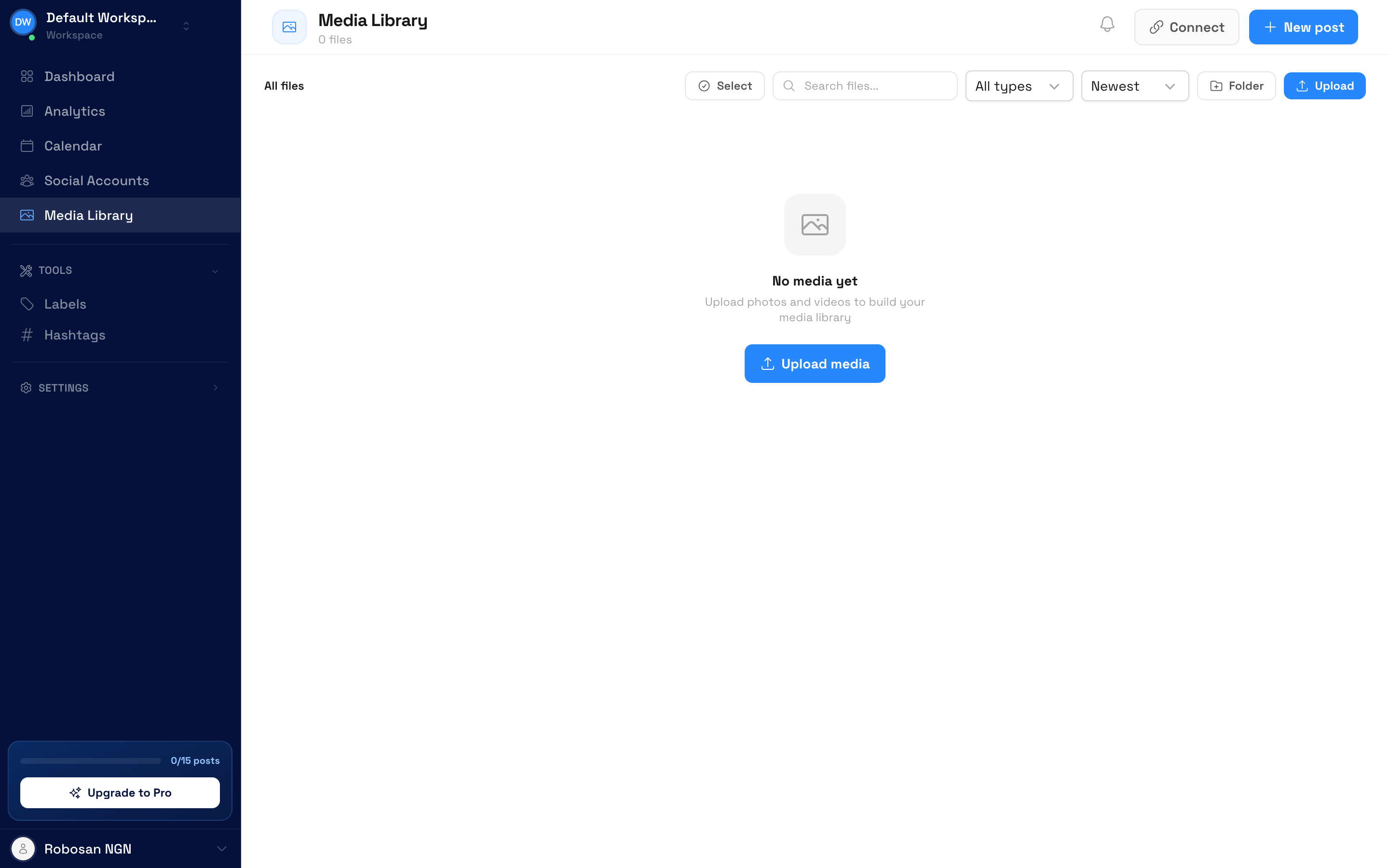 Media library for all assets