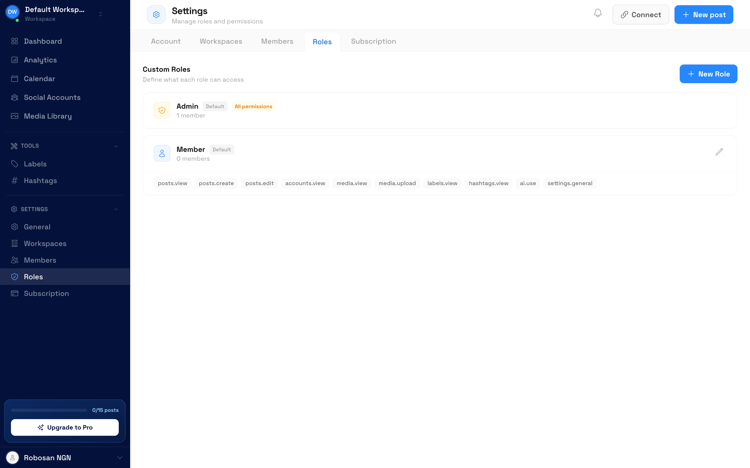 Team member management